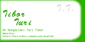 tibor turi business card